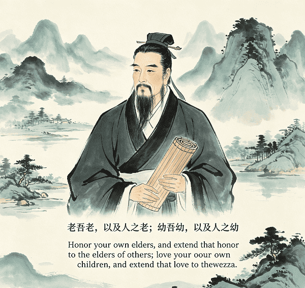 Portrait of Mencius (孟子)