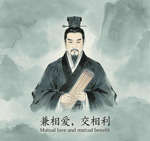 Portrait of Mozi (墨子)