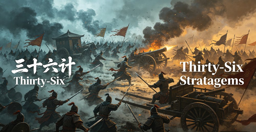 Thirty-Six Stratagems of Ancient Chinese Military Strategy — 36 classic tactical stratagems organized in 6 categories